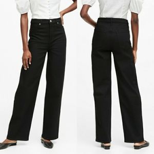 Banana Republic Petite High-Rise Wide-Leg Jean